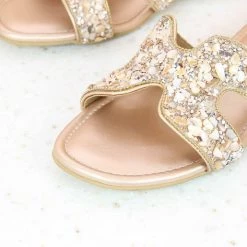 Inc.5 SALE FLAT CASUAL MULE-ROSE GOLD