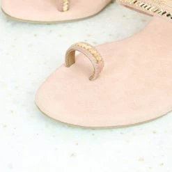 Inc.5 NET DIAMOND VEDGE HEEL-PEACH