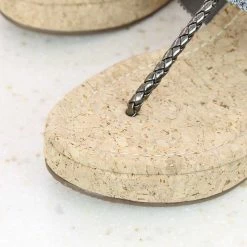 Inc.5 SEQUIN LACE PLATFORM THONG-GUN METAL SALE