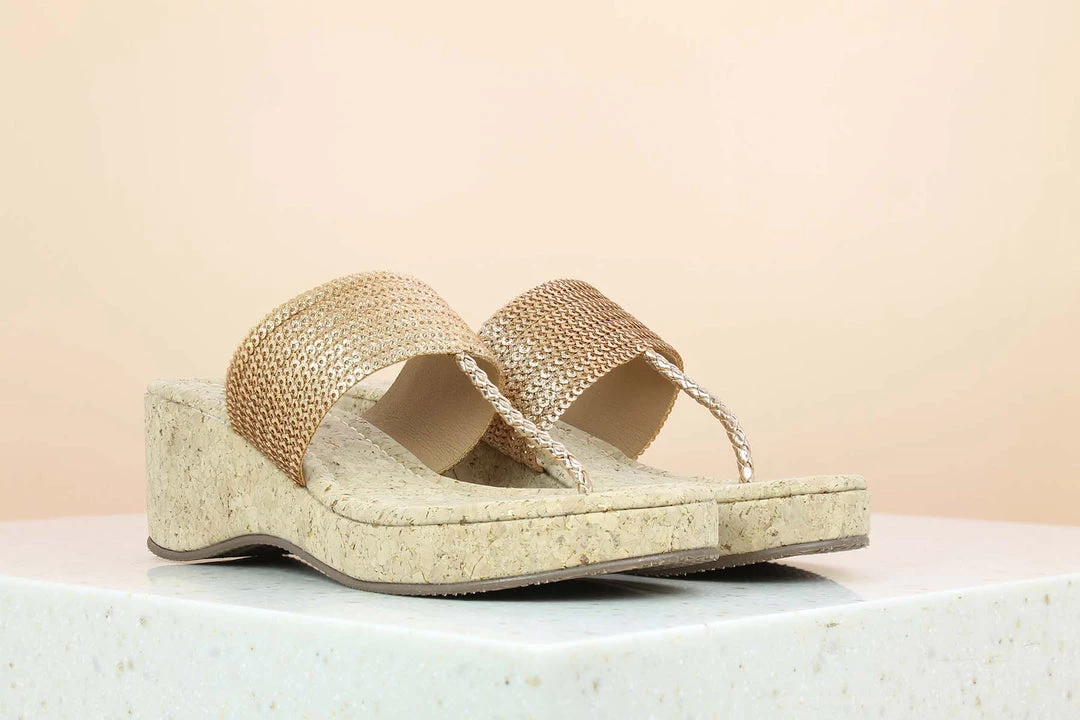 Inc.5 SEQUIN LACE PLATFORM THONG-ROSE GOLD 3 Inc.5 SEQUIN LACE PLATFORM THONG-ROSE GOLD