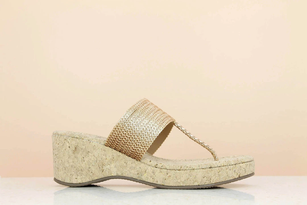 Inc.5 SEQUIN LACE PLATFORM THONG-ROSE GOLD 4 Inc.5 SEQUIN LACE PLATFORM THONG-ROSE GOLD