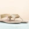 Inc.5 SALE SEQUINS FLAT SANDAL-ROSE GOLD