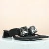 Inc.5 BLOCK HEEL STONE THONG-BLACK SALE