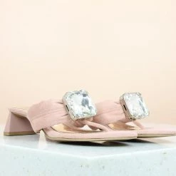 Inc.5 BLOCK HEEL STONE THONG-PEACH SALE