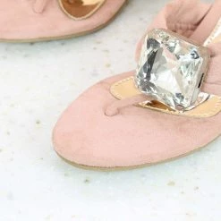 Inc.5 BLOCK HEEL STONE THONG-PEACH SALE