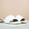 Inc.5 SALE BLOCK CASUAL HARD HEEL MULE-WHITE