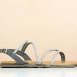 Inc.5 FLAT CASUAL SANDAL-GREY SALE