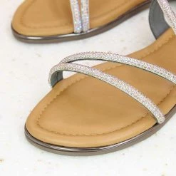 Inc.5 FLAT CASUAL SANDAL-GREY SALE