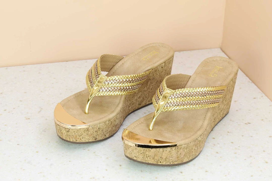 Inc.5 SALE CORK COVERED PLATFORM THONG - GOLD 6 Inc.5 SALE CORK COVERED PLATFORM THONG - GOLD