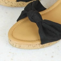 Inc.5 CORK COVERED BLOCK HEEL SANDAL