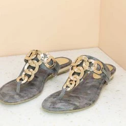 Inc.5 SALE FLAT CASUAL THONG-GREY