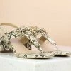Inc.5 SALE SNAKE PRINT SANDAL - BEIGE 2 Inc.5 SALE SNAKE PRINT SANDAL - BEIGE