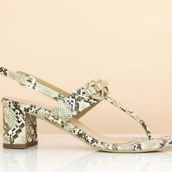 Inc.5 SALE BLOCK HEEL SANDAL - BEIGE