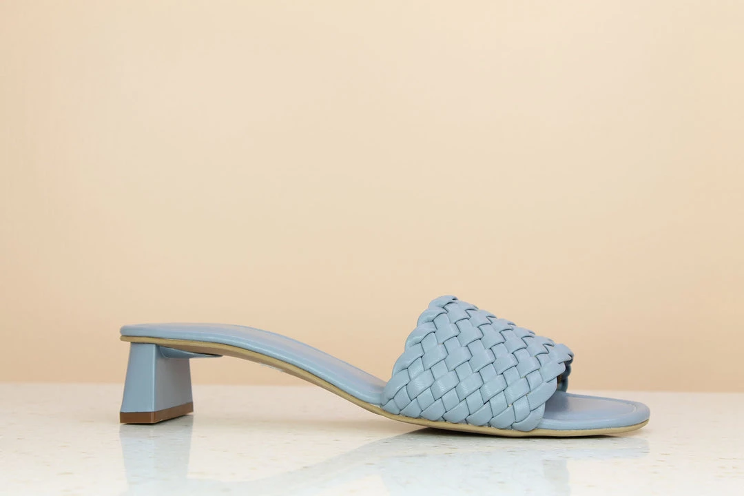 Inc.5 SALE WOVEN MULE - BLUE 5 Inc.5 SALE WOVEN MULE - BLUE