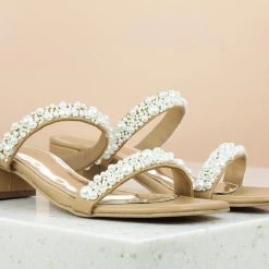 Inc.5 DOUBLE STRAP BLOCK HEEL MULES