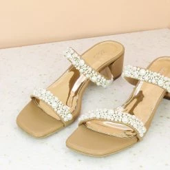 Inc.5 DOUBLE STRAP BLOCK HEEL MULES