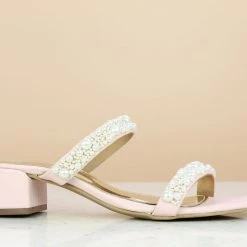 Inc.5 DOUBLE STRAP BLOCK HEEL MULES