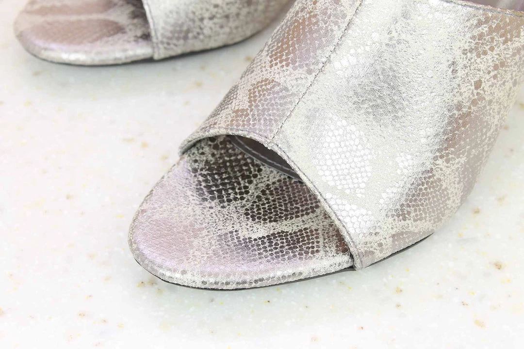 Inc.5 BLOCK HEEL MULE - GUN METAL Mules 4 Inc.5 BLOCK HEEL MULE - GUN METAL Mules