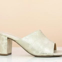Inc.5 Mules BLOCK HEEL MULE - GOLD