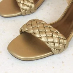 Inc.5 Inc5 WOVEN BLOCK HEE SANDAL