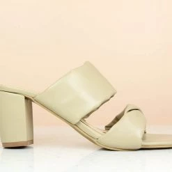 Inc.5 BLOCK HEEL TWISTED MULES