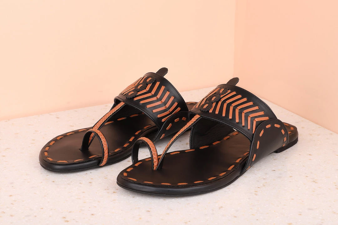 Inc.5 WOMEN FLAT STITCHED KOLHAPURI 6 Inc.5 WOMEN FLAT STITCHED KOLHAPURI