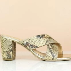 Inc.5 BLOCK HEEL CROSS STRAP