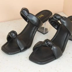 Inc.5 GLASS HEEL KNOTTED