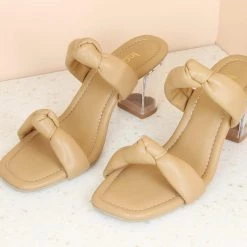 Inc.5 GLASS HEEL KNOTTED