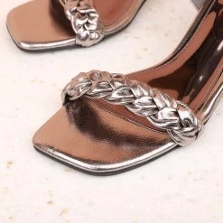 Inc.5 SALE GLASS HEEL SANDAL 9 Inc.5 SALE GLASS HEEL SANDAL