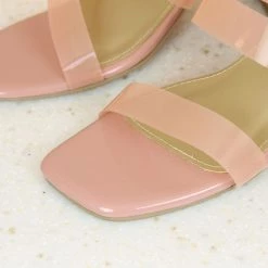 Inc.5 SALE BLOCK HEEL TRANSPARENT SANDAL