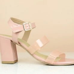 Inc.5 SALE BLOCK HEEL TRANSPARENT SANDAL