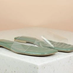 Inc.5 TRANSPARENT FLAT MULES