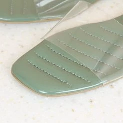 Inc.5 TRANSPARENT FLAT MULES