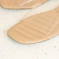 Inc.5 TRANSPARENT FLAT MULES