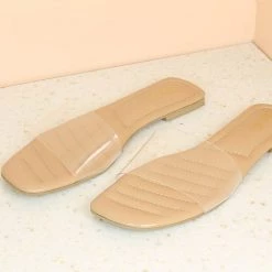 Inc.5 TRANSPARENT FLAT MULES