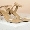 Inc.5 GLASS HEEL ANKLE STRAP SANDAL