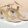 Inc.5 GLASS HEEL ANKLE STRAP SANDAL SALE