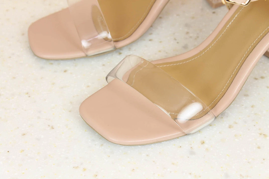 Inc.5 GLASS HEEL ANKLE STRAP SANDAL SALE 4 Inc.5 GLASS HEEL ANKLE STRAP SANDAL SALE