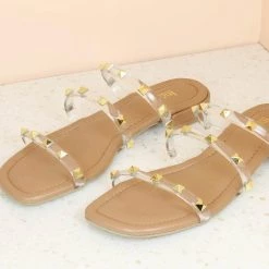 Inc.5 TRANSPARENT STUDDE FLAT SALE 9 Inc.5 TRANSPARENT STUDDE FLAT SALE