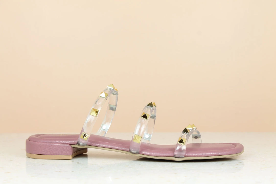 Inc.5 TRANSPARENT STUDDE FLAT 5 Inc.5 TRANSPARENT STUDDE FLAT