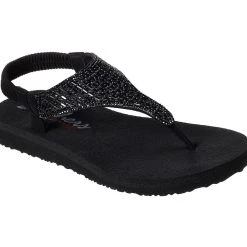 Skechers Women's Meditation-Rock Crown Black Sandal