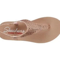 Skechers Women's Meditation-Rock Crown Rose Gold Sandal