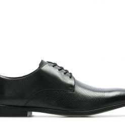 Clarks BAMPTON CAP BLACK LEATHER