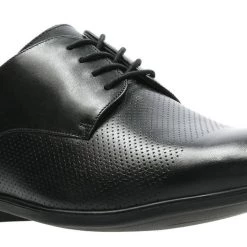 Clarks BAMPTON CAP BLACK LEATHER