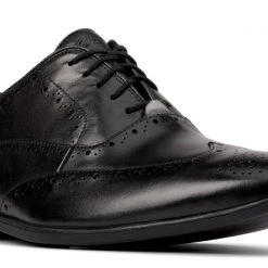 Clarks BAMPTON RHODES BLACK LEATHER