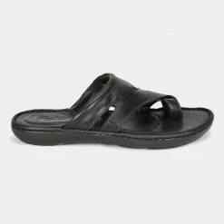 Florsheim Men Suede Nubuck Casual Open Black Slipper