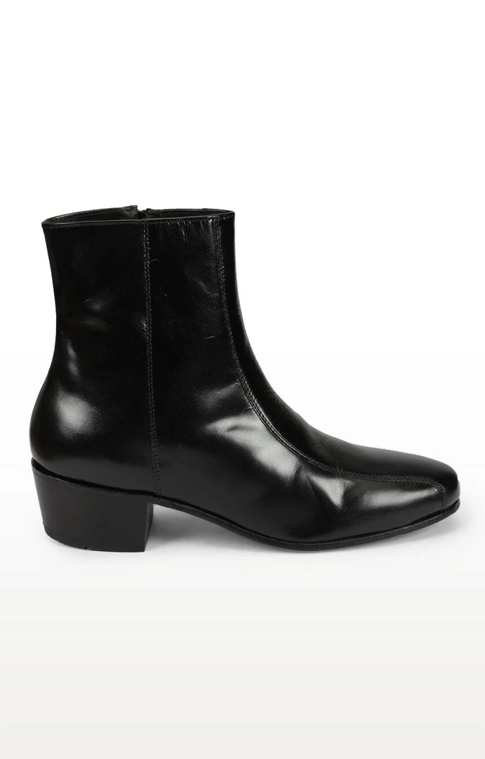 Florsheim Men Black Plain Leather Boots 4 Florsheim Men Black Plain Leather Boots