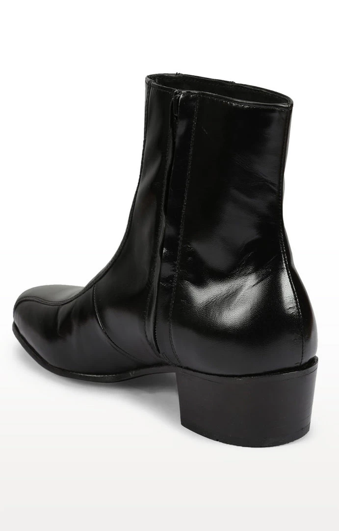 Florsheim Men Black Plain Leather Boots 5 Florsheim Men Black Plain Leather Boots