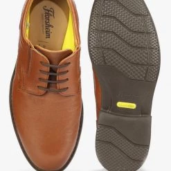 Florsheim Men Dress Semi-Formal Tan Lace-Up Shoes